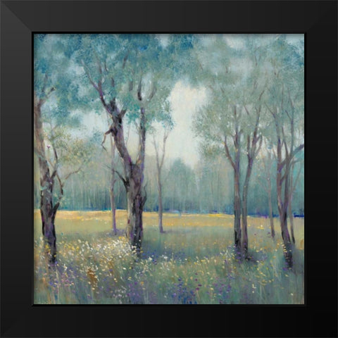 Morning Mist Black Modern Wood Framed Art Print by OToole, Tim