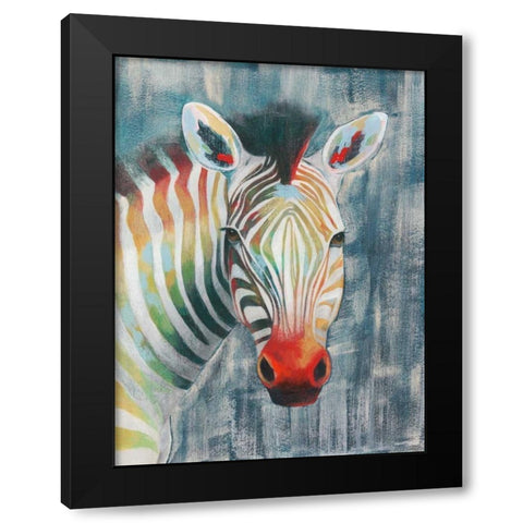 Prism Zebra I Black Modern Wood Framed Art Print by Popp, Grace