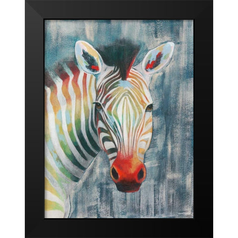 Prism Zebra I Black Modern Wood Framed Art Print by Popp, Grace