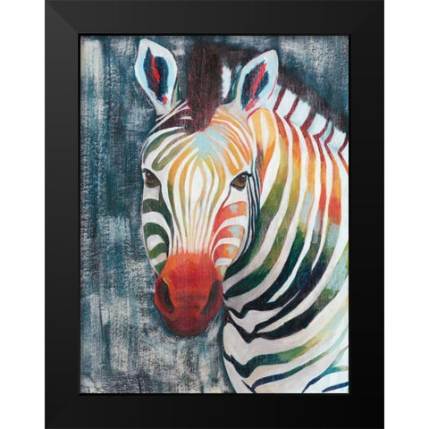 Prism Zebra II Black Modern Wood Framed Art Print by Popp, Grace