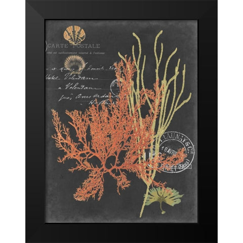 Coastal Post II Black Modern Wood Framed Art Print by Studio W