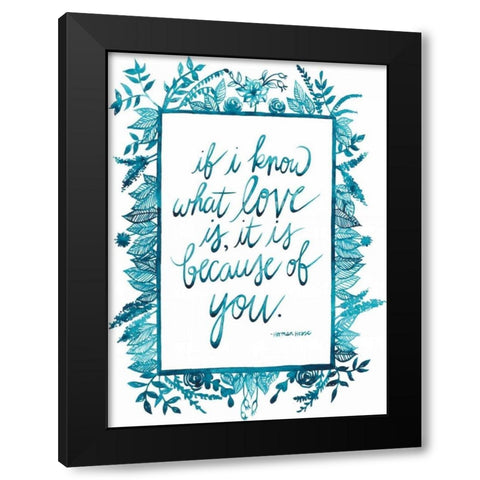 Love Quote II Black Modern Wood Framed Art Print by Popp, Grace