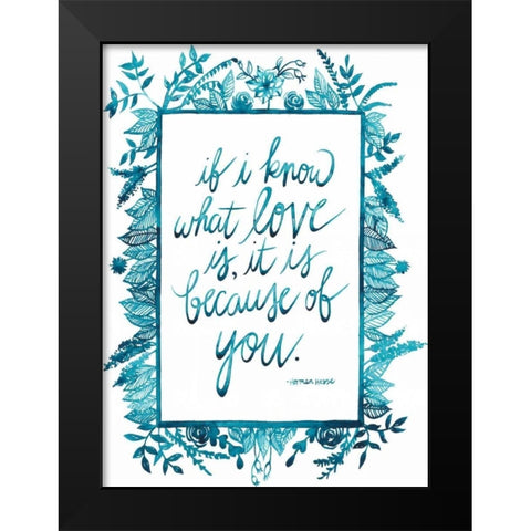 Love Quote II Black Modern Wood Framed Art Print by Popp, Grace