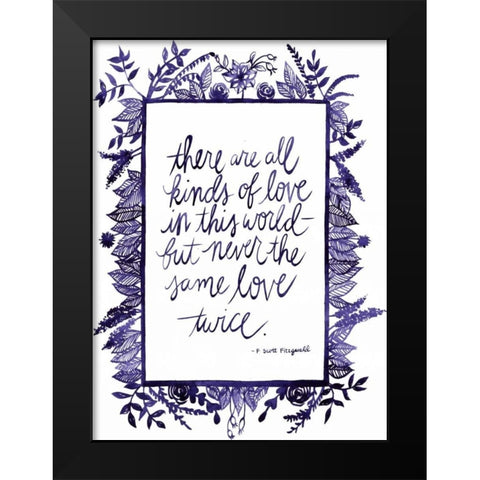 Love Quote IV Black Modern Wood Framed Art Print by Popp, Grace