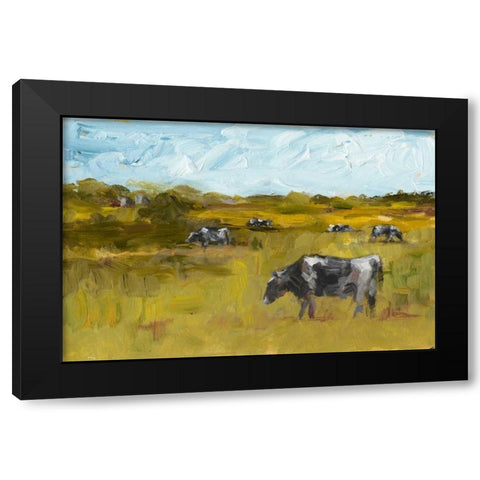 Rural View II Black Modern Wood Framed Art Print by Harper, Ethan
