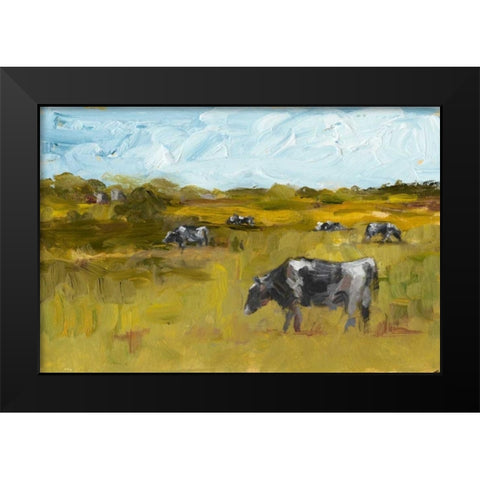 Rural View II Black Modern Wood Framed Art Print by Harper, Ethan