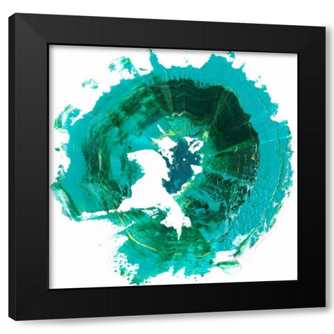Geode Abstract I Black Modern Wood Framed Art Print with Double Matting by Harper, Ethan