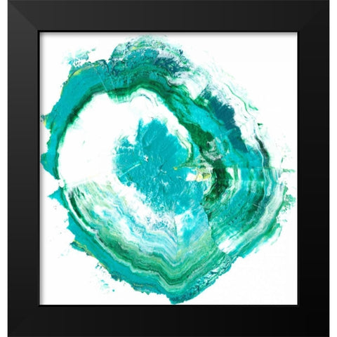 Geode Abstract II Black Modern Wood Framed Art Print by Harper, Ethan