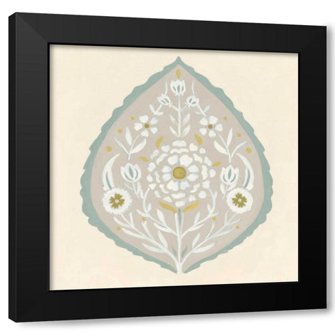 Floralia I Black Modern Wood Framed Art Print by Vess, June Erica