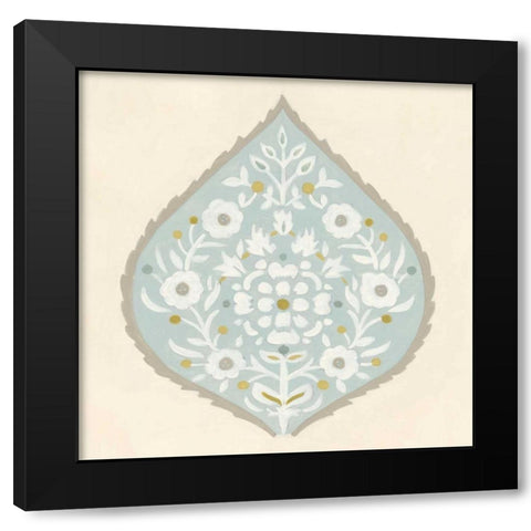 Floralia III Black Modern Wood Framed Art Print with Double Matting by Vess, June Erica