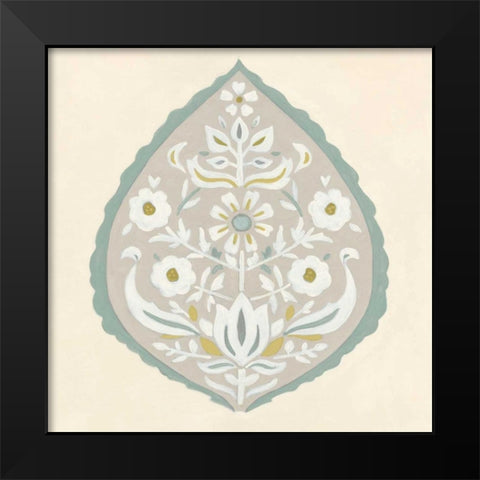 Floralia IV Black Modern Wood Framed Art Print by Vess, June Erica