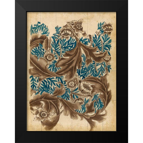 Wallpaper Study I Black Modern Wood Framed Art Print by McCavitt, Naomi