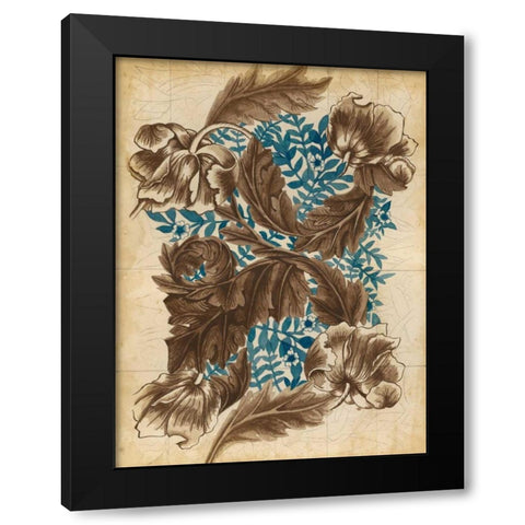Wallpaper Study II Black Modern Wood Framed Art Print by McCavitt, Naomi