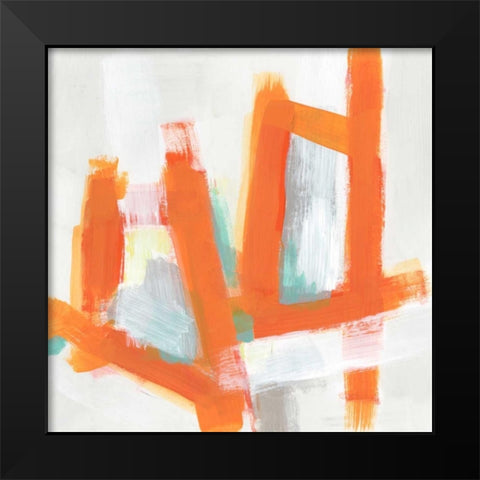 Reverb II Black Modern Wood Framed Art Print by Vess, June Erica