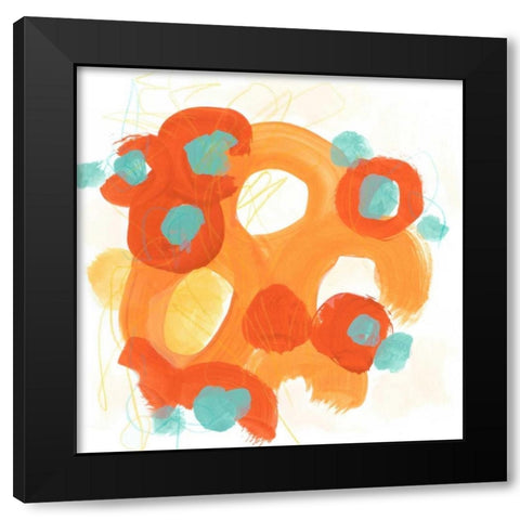 Bright Idea II Black Modern Wood Framed Art Print by Vess, June Erica