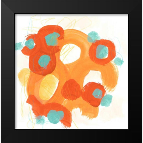 Bright Idea II Black Modern Wood Framed Art Print by Vess, June Erica