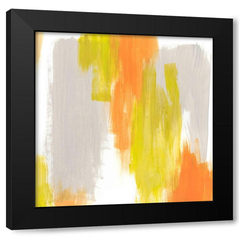 Pulse Echo I Black Modern Wood Framed Art Print by Vess, June Erica