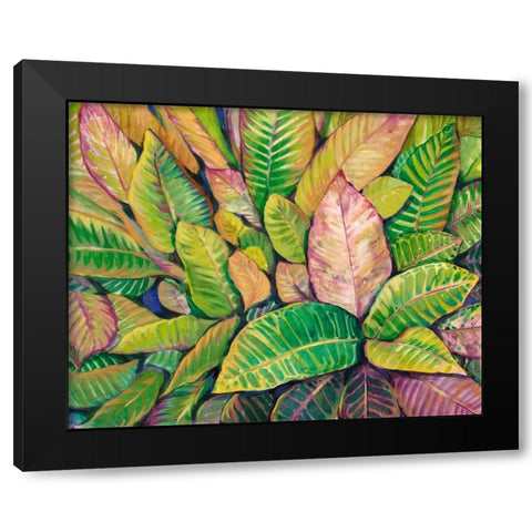 Tropical Close Up I Black Modern Wood Framed Art Print with Double Matting by OToole, Tim