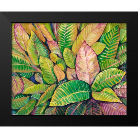 Tropical Close Up I Black Modern Wood Framed Art Print by OToole, Tim