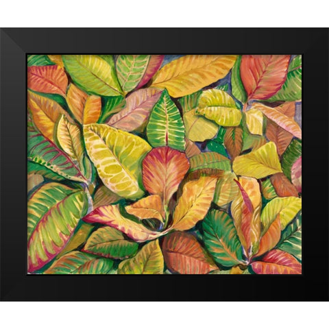 Tropical Close Up II Black Modern Wood Framed Art Print by OToole, Tim