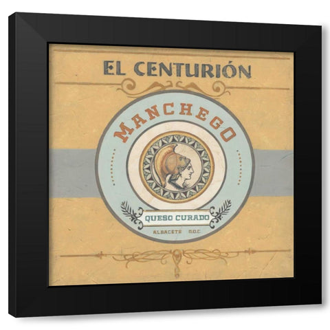 Nouveau Chevre IV Black Modern Wood Framed Art Print with Double Matting by Vess, June Erica