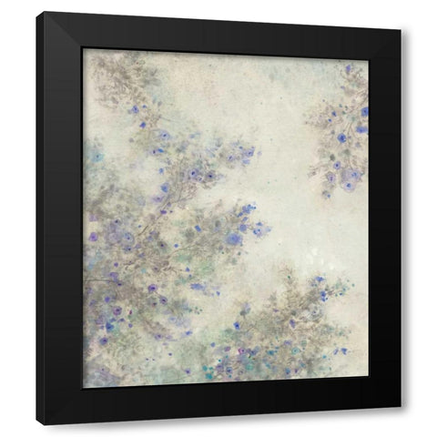 Twig Blossoms I Black Modern Wood Framed Art Print with Double Matting by OToole, Tim