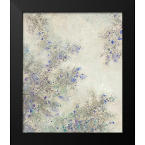 Twig Blossoms I Black Modern Wood Framed Art Print by OToole, Tim