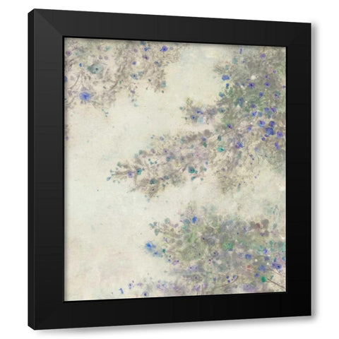 Twig Blossoms II Black Modern Wood Framed Art Print with Double Matting by OToole, Tim