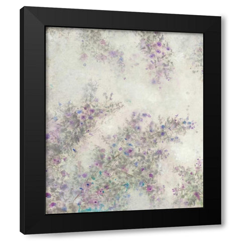 Twig Blossoms III Black Modern Wood Framed Art Print with Double Matting by OToole, Tim