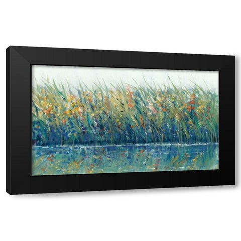 Wildflower Reflection I Black Modern Wood Framed Art Print with Double Matting by OToole, Tim