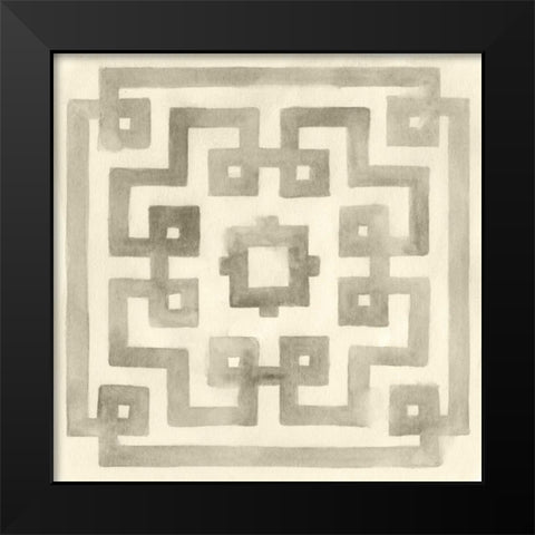 Neutral Impressions I Black Modern Wood Framed Art Print by Vess, June Erica