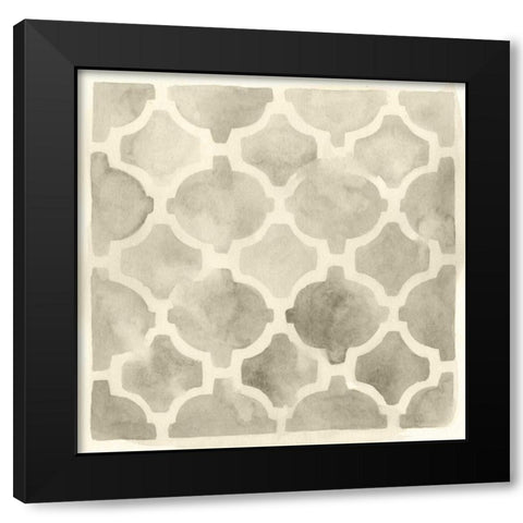 Neutral Impressions III Black Modern Wood Framed Art Print by Vess, June Erica