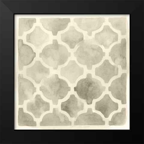 Neutral Impressions III Black Modern Wood Framed Art Print by Vess, June Erica