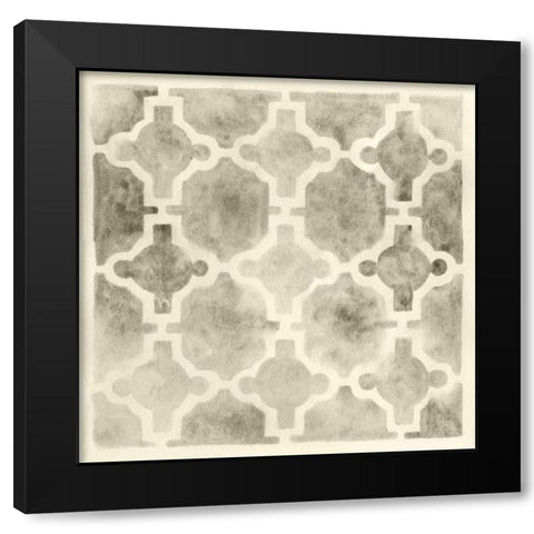 Neutral Impressions V Black Modern Wood Framed Art Print by Vess, June Erica