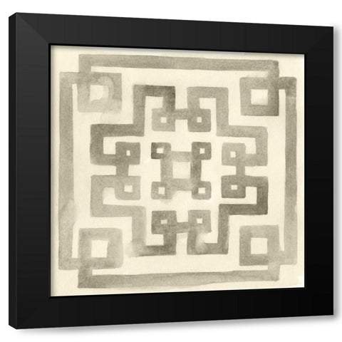 Neutral Impressions VI Black Modern Wood Framed Art Print with Double Matting by Vess, June Erica