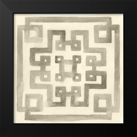 Neutral Impressions VI Black Modern Wood Framed Art Print by Vess, June Erica
