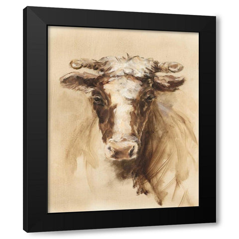 Western Ranch Animals II Black Modern Wood Framed Art Print with Double Matting by Harper, Ethan