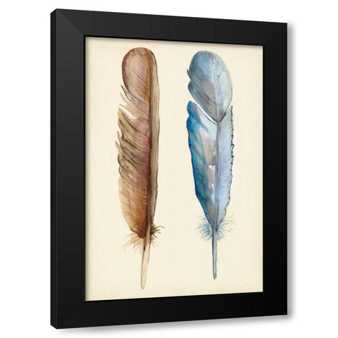 Plumage I Black Modern Wood Framed Art Print with Double Matting by Ludwig, Alicia