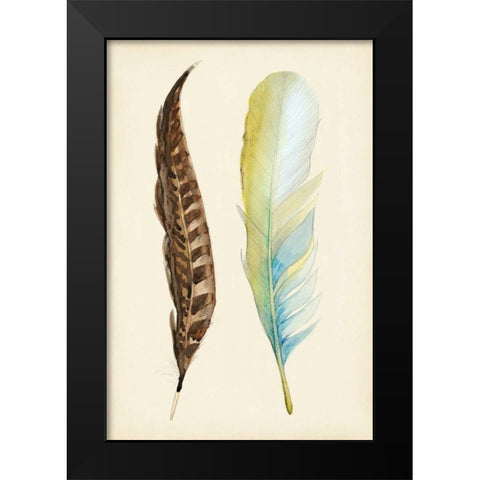 Plumage II Black Modern Wood Framed Art Print by Ludwig, Alicia