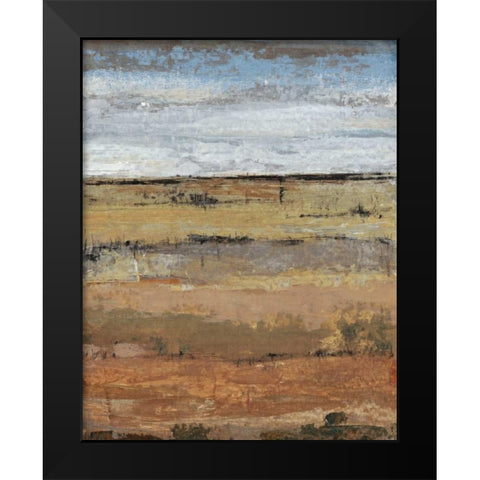 Field Layers II Black Modern Wood Framed Art Print by OToole, Tim