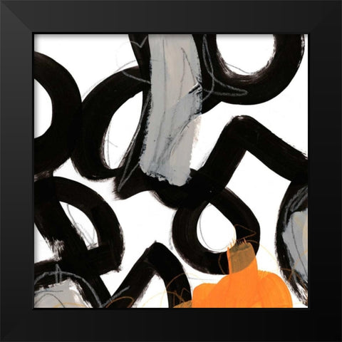 Chromatic Impulse VIII Black Modern Wood Framed Art Print by Vess, June Erica