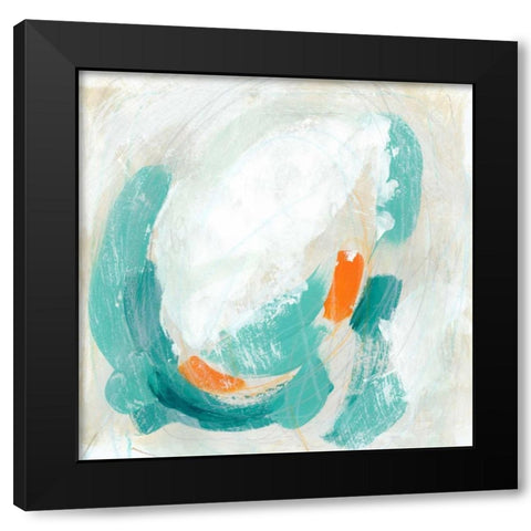 Tidal Current I Black Modern Wood Framed Art Print with Double Matting by Vess, June Erica