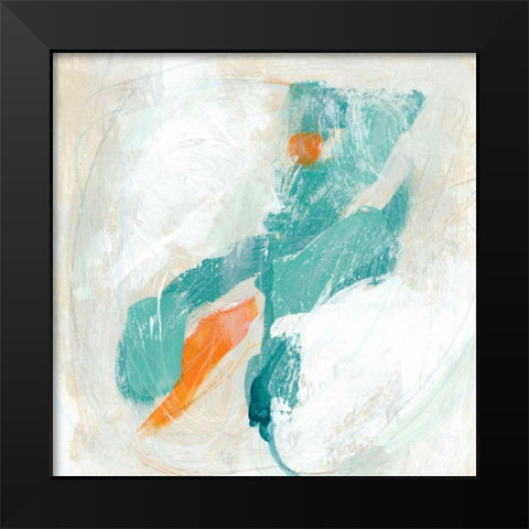 Tidal Current III Black Modern Wood Framed Art Print by Vess, June Erica