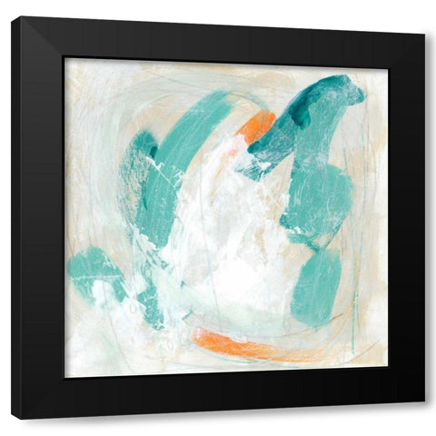Tidal Current IV Black Modern Wood Framed Art Print with Double Matting by Vess, June Erica