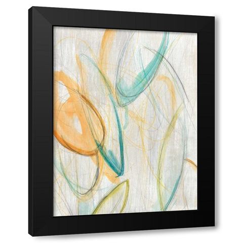 Centrifuge I Black Modern Wood Framed Art Print by Vess, June Erica
