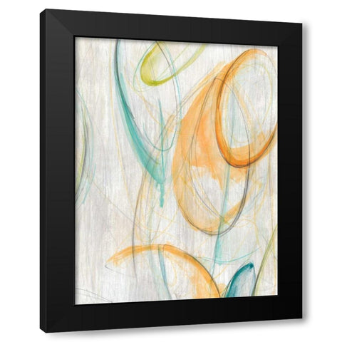 Centrifuge II Black Modern Wood Framed Art Print with Double Matting by Vess, June Erica