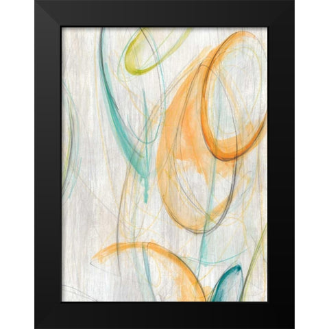 Centrifuge II Black Modern Wood Framed Art Print by Vess, June Erica