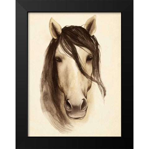Watercolor Barn Animals I Black Modern Wood Framed Art Print by Popp, Grace