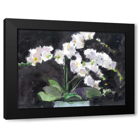 Something Floral VII Black Modern Wood Framed Art Print by Dixon, Samuel