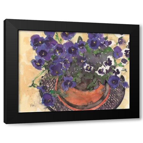 Something Floral VIII Black Modern Wood Framed Art Print by Dixon, Samuel